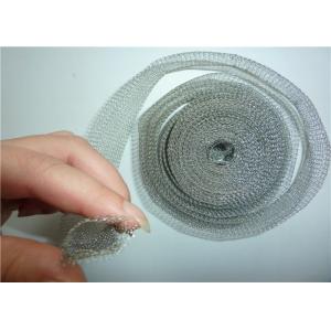 China Tin Coated Knitted Wire Mesh 40mm 30m/roll Vapour Liquid Filtering For Shielding supplier