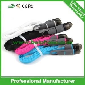 China New released Fashion 2 in 1 charging cable Series for iPhone and Android data cable supplier