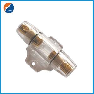 China AGU-04 Single In-Line 4 8 AWG Wire Car Amplifier AGU 10x38mm Glass Tube Fuse Holder supplier