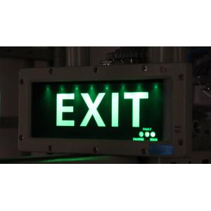 Die Cast Aluminium Body With Baked Epoxy Explosion Proof Exit Sign IP65