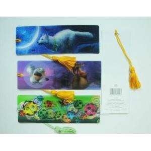 China PLASTIC LENTICULAR authorized 3D printing Flip Effect fancy lenticular bookmark made in China supplier