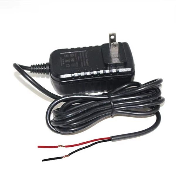 EE.UU. Enchufe de cable de alimentación CA a cable desnudo 2 puntas NEMA 1-15P a cable de extremo desnudo para conductor LED / fuente de alimentación / DIY