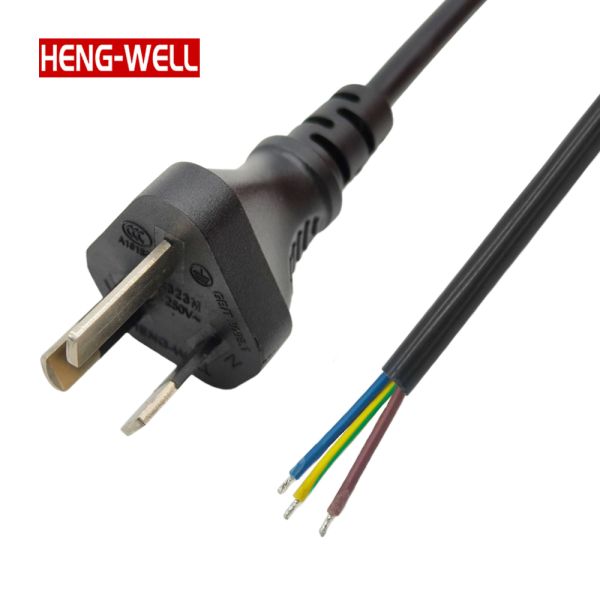 HENG-WELL CCC 3-Pin Power Cord Stripped 0.6M 1.5M 1.8M China Cords for Computer/Server/UPS in Electronics & Home Appliances