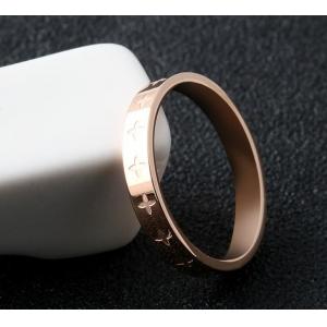 Corrosion Process Stainless Steel Ring 18K Gold Plating Fashion Ring For Personality Girl