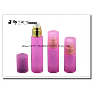 Pink 30ml 50ml PP Airless Pump Bottle Round Airless Cosmetic Bottle