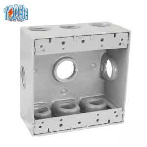 Two Gang Aluminum 4x4 Waterproof Electrical Outlet Box