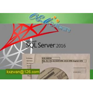 China MS SQL Windows Server 2016 Standard Key License X20-96930 Embedded Std OPK Package supplier