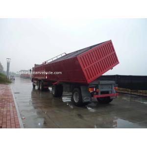 China Drawbar side dumper end dump trailers for sale | Titan Vehicle supplier