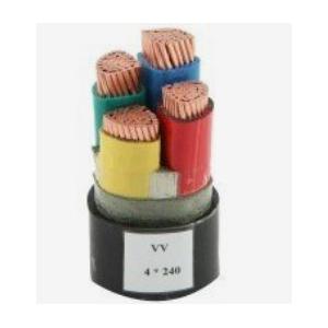 Copper PVC Armored Cable , Insulated Black Power Cable Insulation