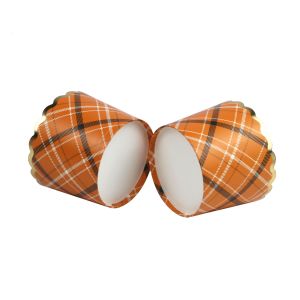 Les tasses de cuisson de papier faites sur commande de petit pain de petits gâteaux font le revêtement cuire au four de tasse