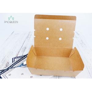China Venting Paper Takeaway Boxes With Degassing Holes For Hot Take Out Food supplier