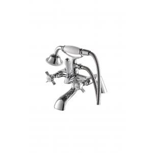 Durable Brass Shower Bath Mixer Tap , Chrome Modern Bathroom Faucets