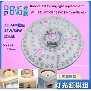 China 8.66 220mm Dimmable Round Led Ceiling Light Substituição 120v Ceiling Fan Led Light Kit FCC ETL CB CE LVD EMC Certificado supplier