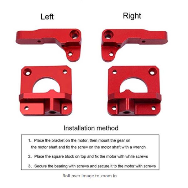 Aluminum Alloy Block Custom CNC Milling Bowden Extruder 1.75mm Filament High Precision