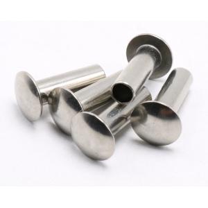 China Stainless Steel Semi Tubular Rivet Round Head Hollow End For Brake Lining supplier