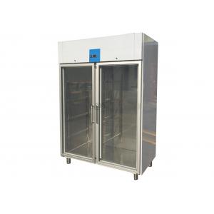 China CE Approved Glass Door Reach-In Upright Chiller Imported Embraco Compressor Commercial Refrigerator Freezer supplier