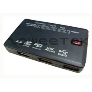 China 61 in 1 - SD(7 in 1) / MS(3 in 1) / CF - USB Memory Card Reader and 3 ports USB Hub Combo (ZW-42004) supplier