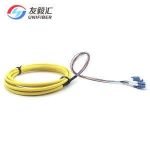 China A cor codificou modo ótico das fibras OS2 da trança 1m LC/UPC 12 da fibra o único supplier