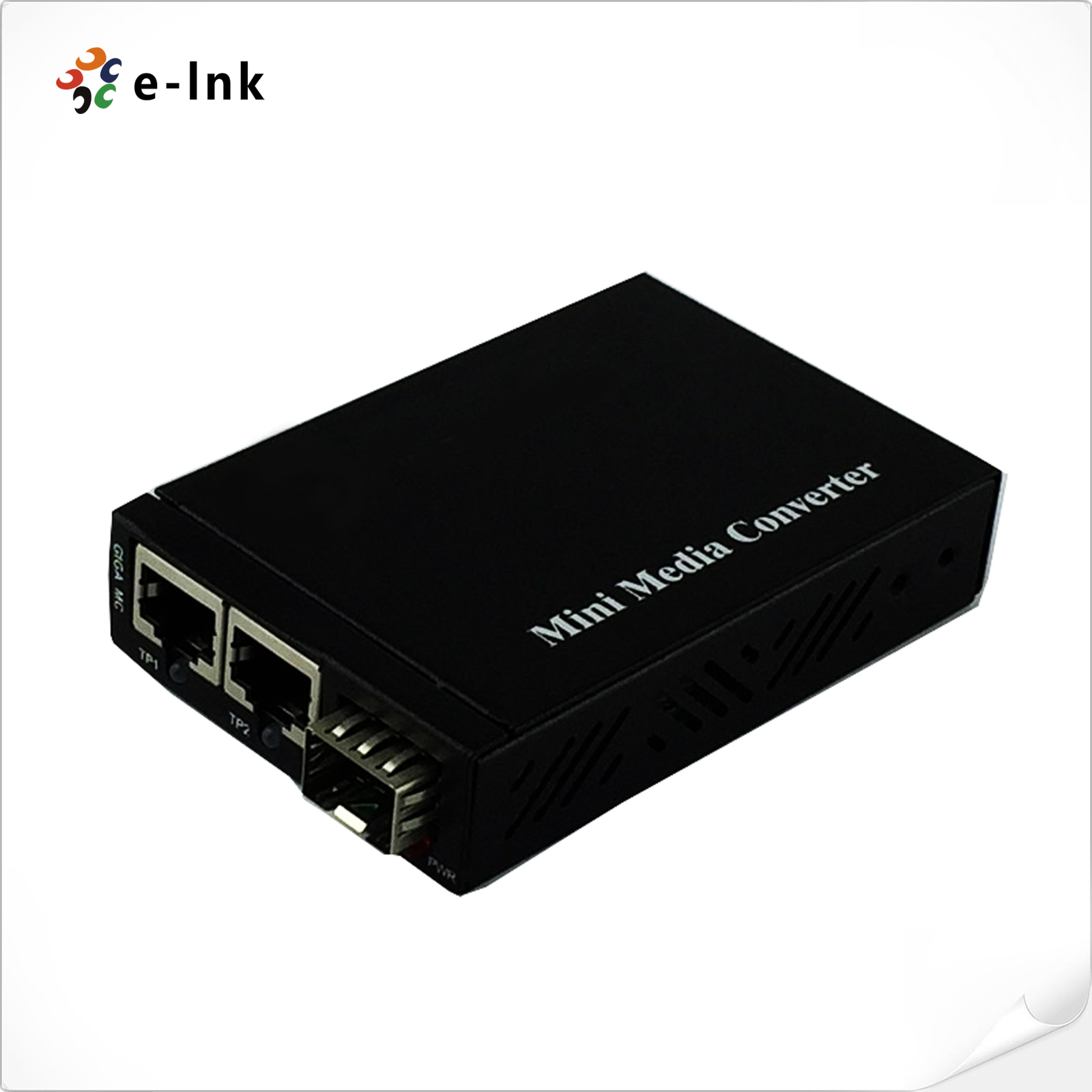 China Mini 2x 10/100/1000Base-T RJ45 à 1x 1000Base-X SFP Slot Convertisseur multimédia Gigabit Ethernet supplier