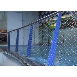 China Diamond Hole 1 2 Inch 3 Inches 304 316L Stainless Steel Flexible Wire Rope Mesh Netting For Bid Aviary supplier