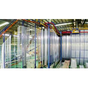 ABD Full-automatic Control 380V Frequency 60Hz Vertical Powder Coating Line For Aluminium Profiles