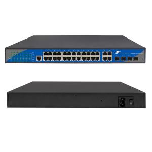 China Managed POE Ethernet Switch , Power Over Ethernet Switch 24 Port supplier