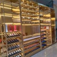 China Led Metal Wine Cabinet Bar Living Room Red Wine Storage Unit on sale