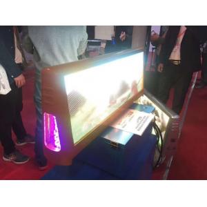 Die Casting Taxi Led Display Cabinet 4G 3G GPS Location Program Functions