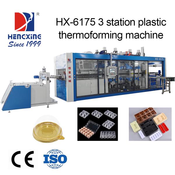 11500 X 3310 X 3220mm Pressure Thermoforming Machine with 120 Mm Forming Height and 650*750mm Max Forming Area