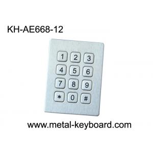 China IP65 Industrial Metal Numeric Keypad , Anti - vandal num keypad with long life supplier