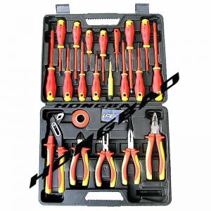 China 22 Pcs Pack Comfortable Soft Grip Handle 1000V VDE Tool Set AC Electric Pliers supplier