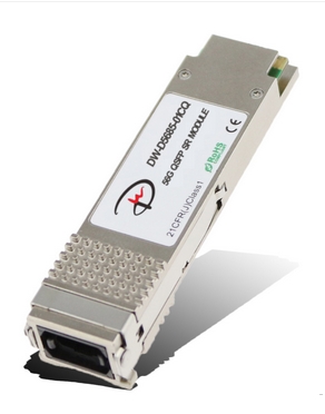 China Fiber Optic Module Transceiver, 56G SR4 QSFP, 100m on OM3 MMF and 150m on OM4 MMF wholesale