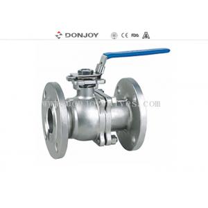 China CFM / CFM8 Stainless steel Sanitary Ball Valve , JIS ANSI 150BLS Flanged  Ball valve Manual Operation supplier