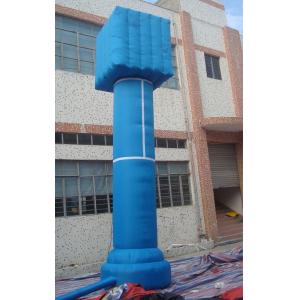 Red / Blue Outdoor Celebration PVC Inflatable Advertising Column for Event