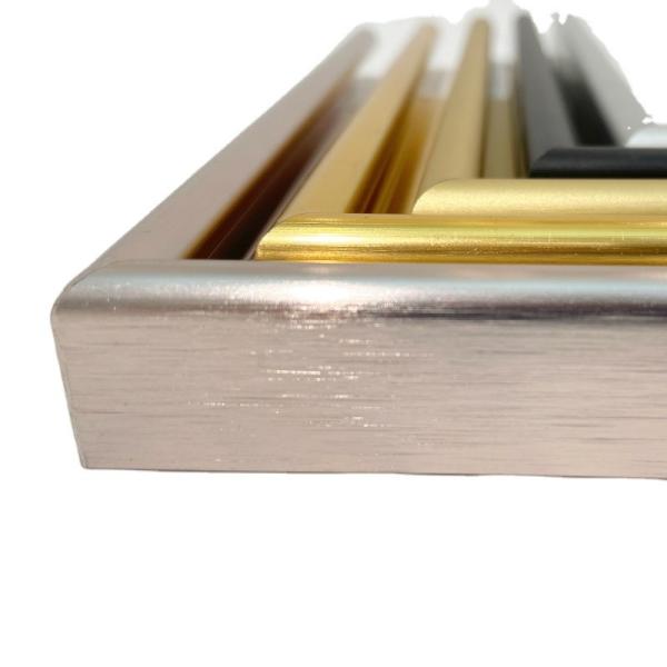 Sophisticated Brushed Aluminum Alloy Frame for Mirror and Photo Frame Decoration