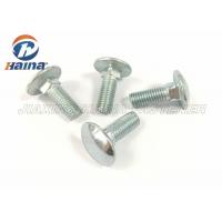 China DIN603 Zinc Plated Mushroon Round Head Square Neck carriage  Bolts on sale