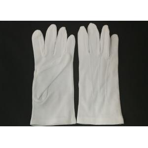 Yarn 32s Marching Band Gloves With Grip , Cotton Parade Gloves Three Stitches Lines