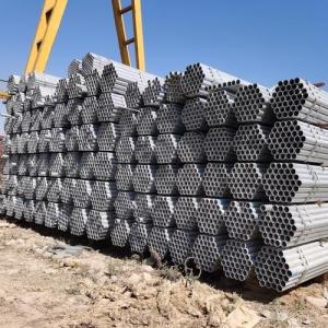 China ASTM EN DIN GB Standard Galvanized Steel Pipe / ERW Welded Pipe HDG Pipe Tube supplier