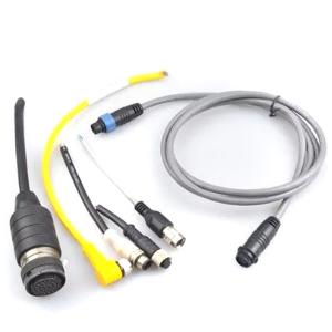 Custom Injection  Molded Cable Assemblies with M12 Waterproof Cable Connector