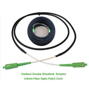 China Double Sheathed Simplex Single Mode Fiber Jumper Cables 4.6mm supplier