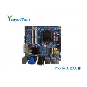 China Mini ITX Motherboard Gigabit Intel H81 Mini Itx 10 COM 10 USB PCIEx16 Slot supplier