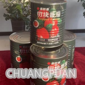 Stainless Steel Canned Diced Tomato Paste Production Line For 400g 800g 3000g Tin Can