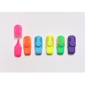 China multi colored highlighter pen with imported ink  Classic highlighter pen brilliant color supplier