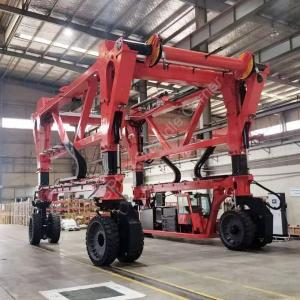 80T Container Straddle Crane, Mobile Gantry Crane Truck, Container Stacker, Customized Straddle Carrier