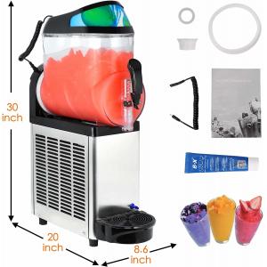 China One Bowl Ice Slush Machine Stainless 304 With LED Light Cover supplier