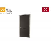 China FD30 Wood Fireproof Interior Door With Vertical Glass For Interior Room/ Veneer Finish/ Customized Size on sale