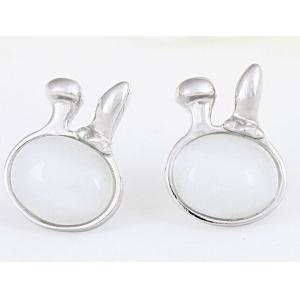 S925 Sterling Silver Stud Earrings in sterling silver opal earrings big buck Boutique
