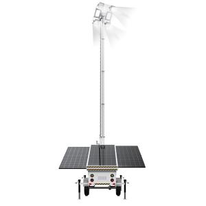 DC24V Solar Mobile Tower Light With Customized LED And Solar Panels