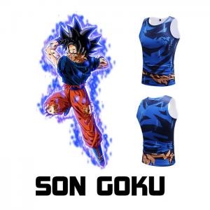 Custom Son Goku Anime Dragon Ball Clothes Men Running Sportswear