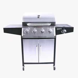 Outdoor Commercial Balcony Barbecue Gas Grill with Stainless Steel Portable Design